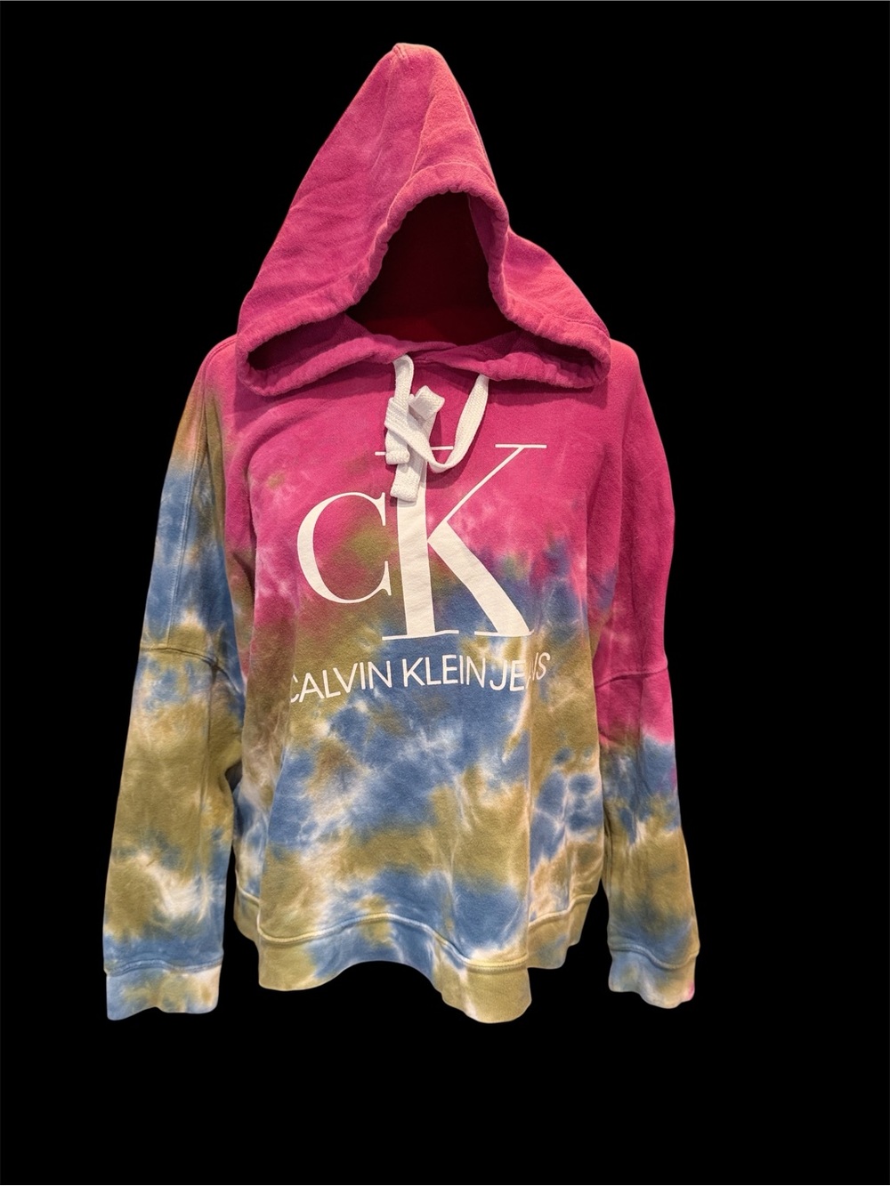 #761. Calvin Klein tie dye crop hoodie. 1x